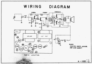 Singer Portable Battery Record Player schematic circuit diagram